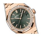 37mm 18k Rose Gold Diamond Bezel Green Dial Automatic - Image 2