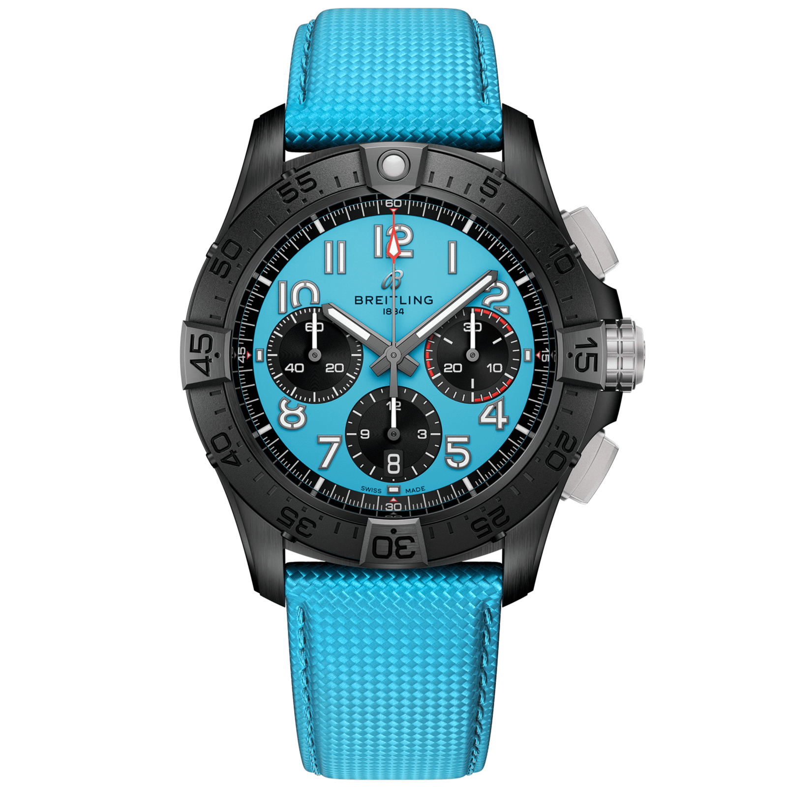 Avenger_Avenger42_SB0146101L1X1_CeramicCarbonLeather_Soldier-scaled-1.png Avenger B01 Chronograph 42 Night Mission SB0146101L1X1 - Image 1