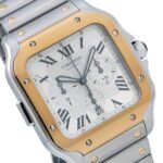 Cartier Santos W2SA0008 43mm White Dial With Two Tone Bracelet - Image 4
