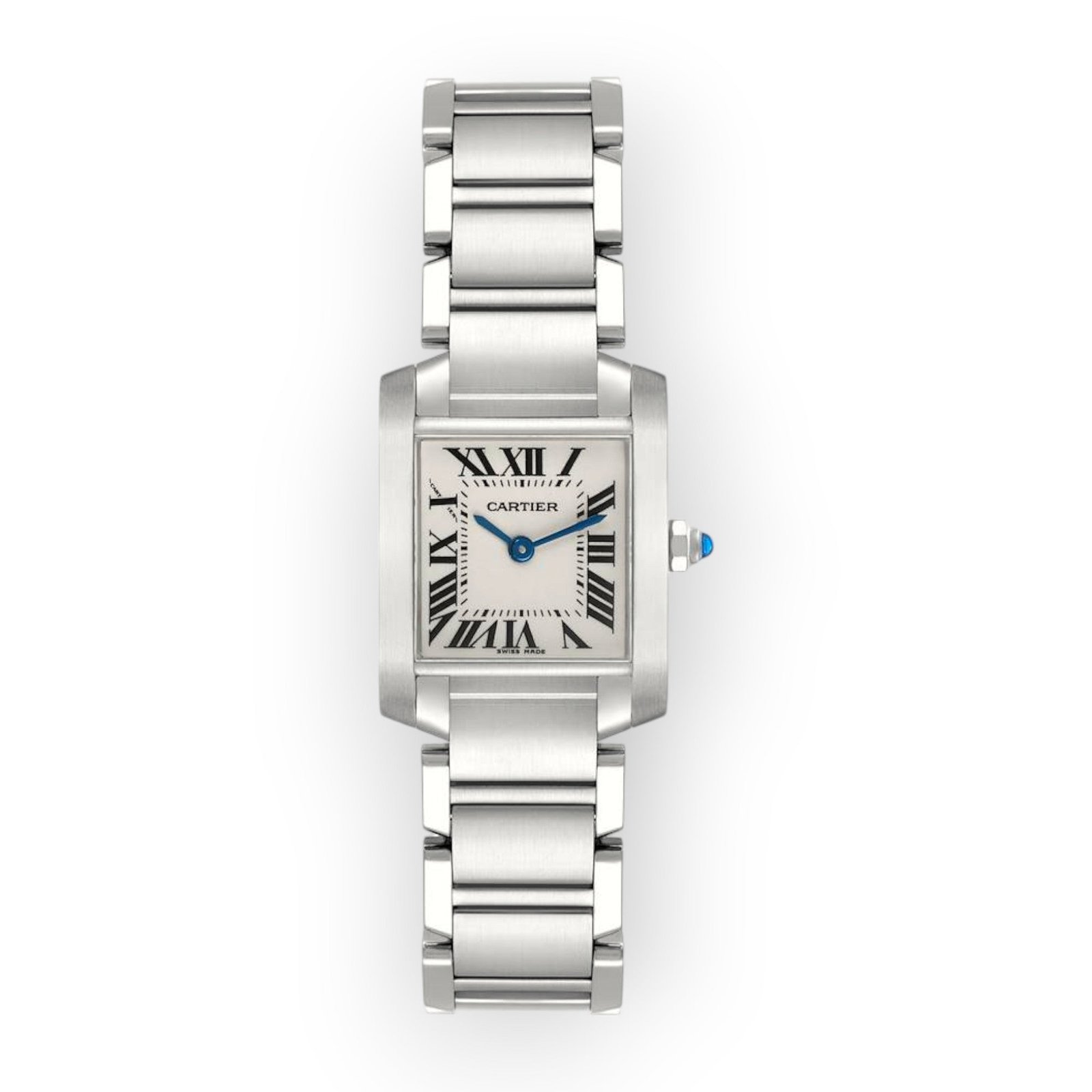 Pre-Owned-Cartier-Tank-Francaise-Small-Watch-W51008Q3-25mm-White-Dial-JD-Watches-NY.jpg Cartier Tank Francaise Medium W51002Q3 White Dial 32mm - Image 1