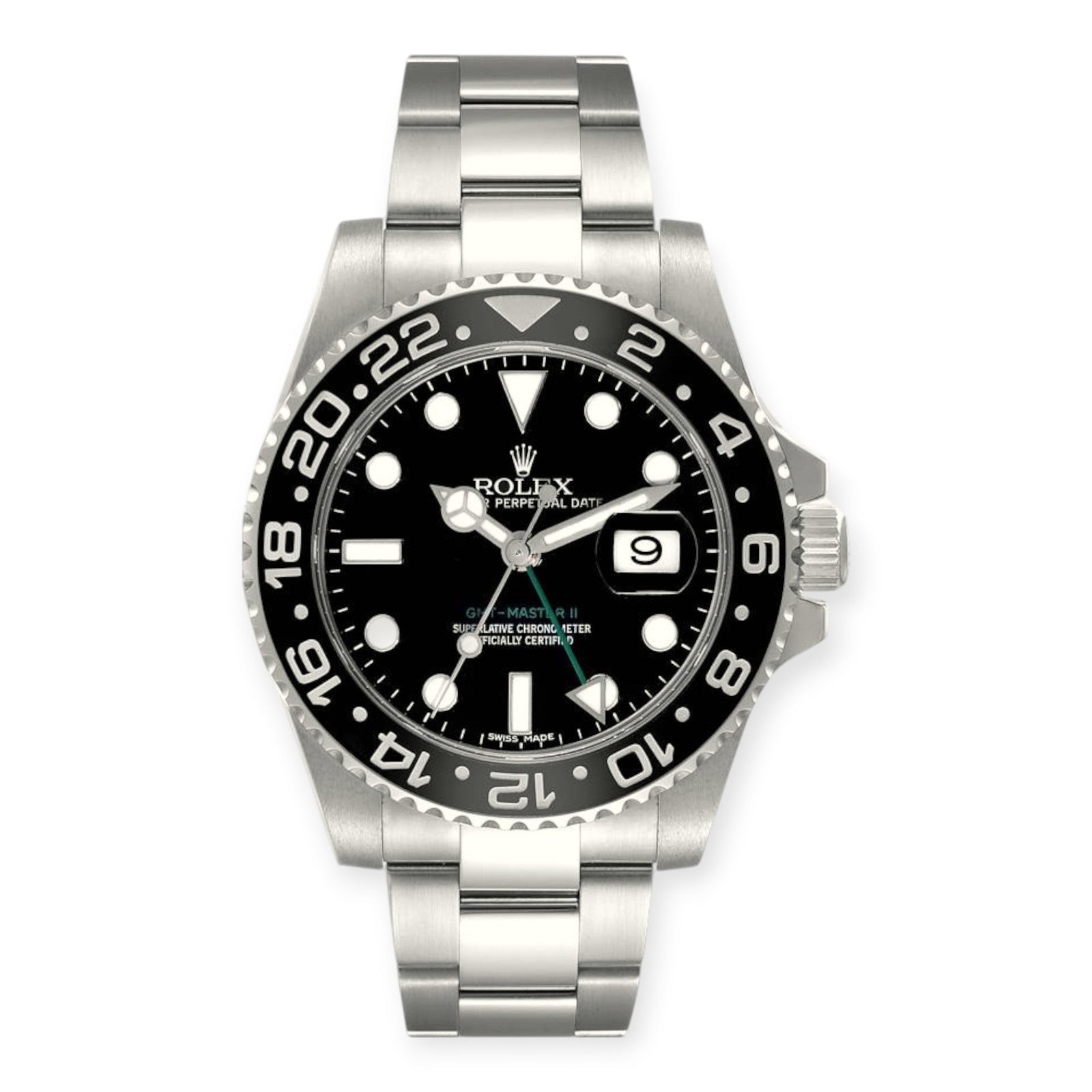 Pre-Owned-Rolex-Oyster-Perpetual-Date-GMT-Master-II-116710LN-40MM-Stainless-Steel-With-Ceramic-Bezel-JD-Watches-NY.jpg Rolex Oyster Perpetual Date GMT Master II 116710LN 40MM Stainless Steel With Ceramic Bezel - Image 1