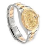 Rolex Sky Dweller Stainless Steel and Yellow Gold Jubilee Bracelet Champagne Dial 326933 - Image 4