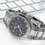 Rolex Cosmograph Daytona 40MM 116509 Black Arabic Dial 18K White Gold Bezel Stainless Steel Oyster Bracelet - Image 4