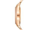 36mm 18k Rose Gold Sunburst Brown Dial Diamond Bezel Bracelet - Image 4